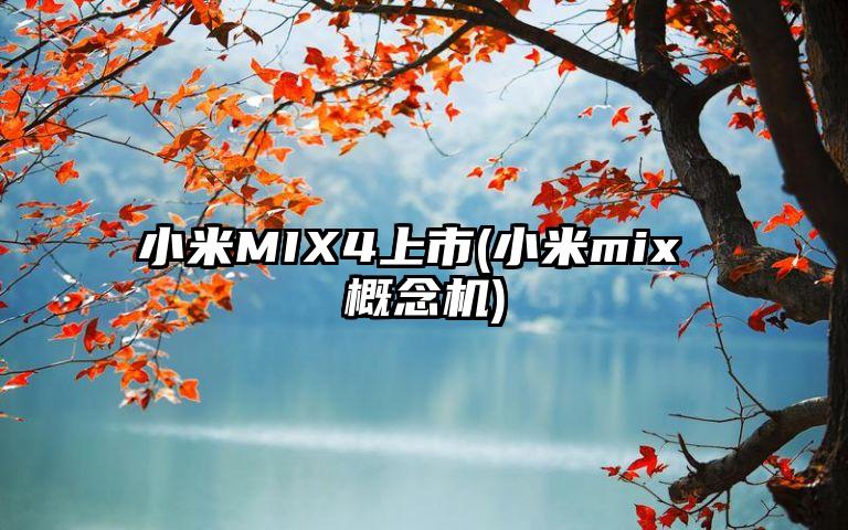 小米MIX4上市(小米mix 概念机)