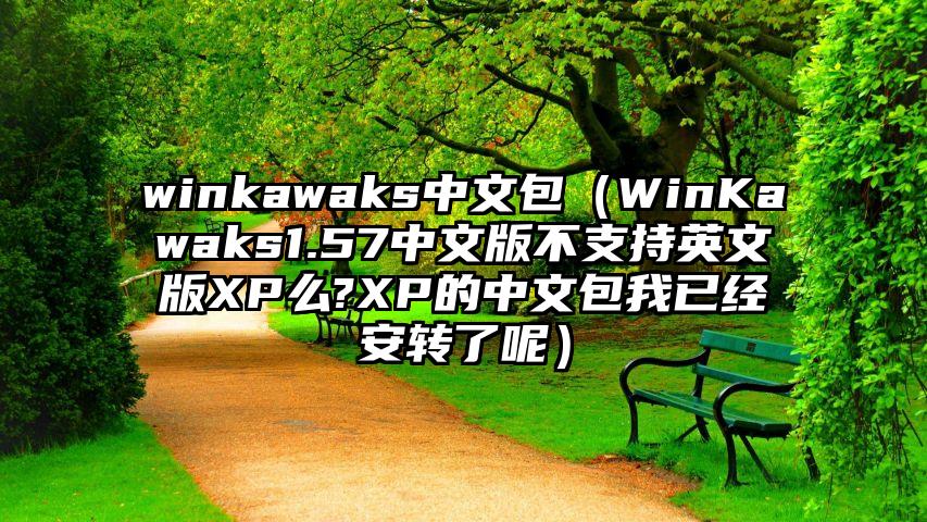 winkawaks中文包（WinKawaks1.57中文版不支持英文版XP么?XP的中文包我已经安转了呢）