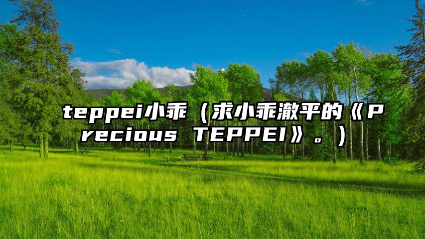 teppei小乖（求小乖澈平的《Precious TEPPEI》。）