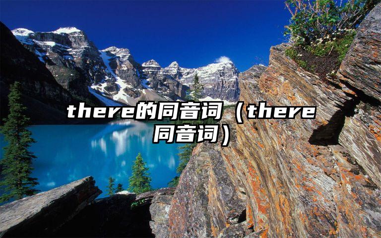 there的同音词（there同音词）