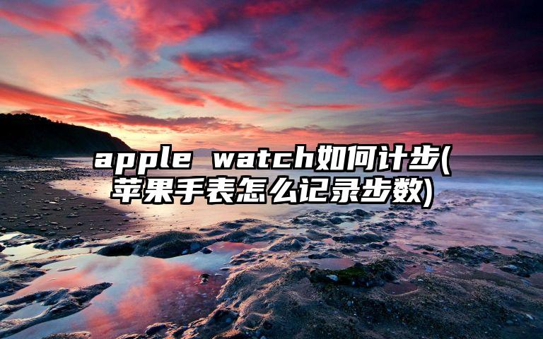 apple watch如何计步(苹果手表怎么记录步数)