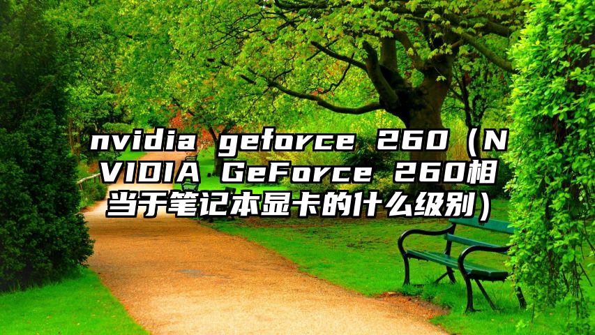 nvidia geforce 260（NVIDIA GeForce 260相当于笔记本显卡的什么级别）