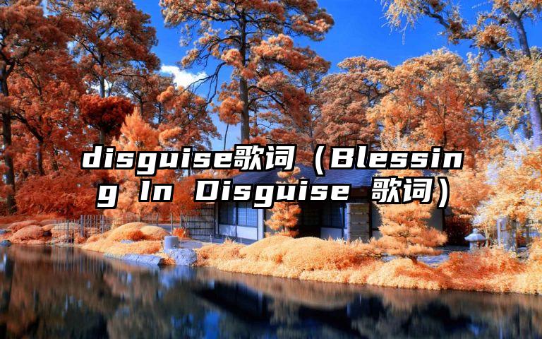 disguise歌词（Blessing In Disguise 歌词）