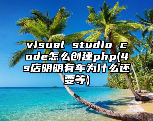 visual studio code怎么创建php(4s店明明有车为什么还要等)