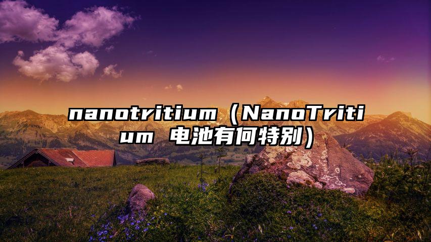 nanotritium（NanoTritium 电池有何特别）