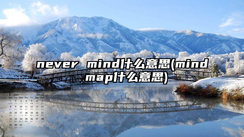 never mind什么意思(mind map什么意思)