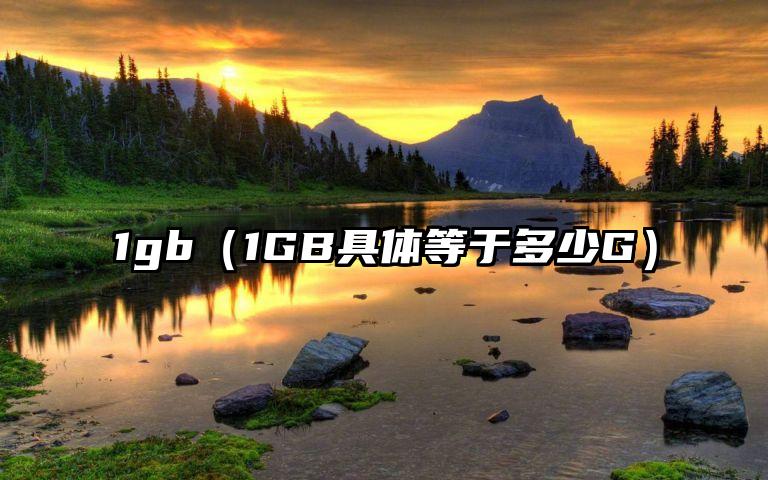 1gb（1GB具体等于多少G）