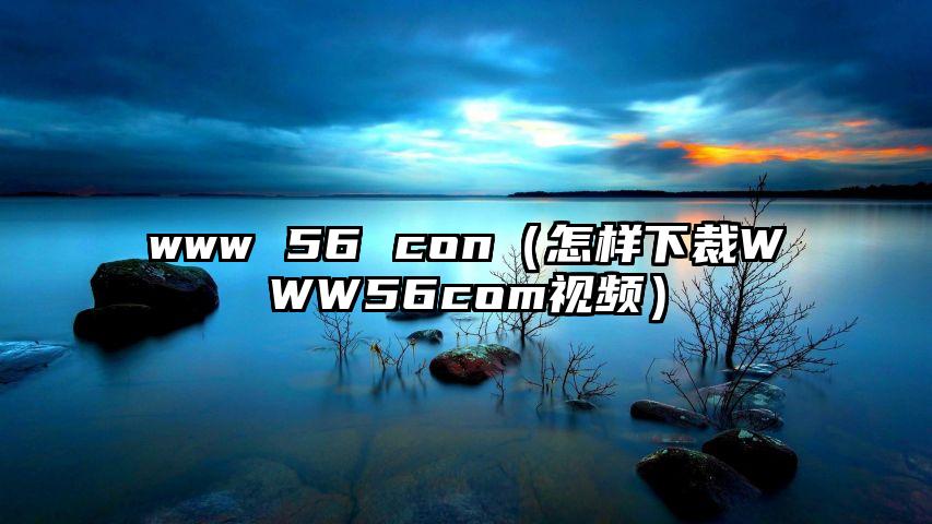 www 56 con（怎样下裁WWW56com视频）