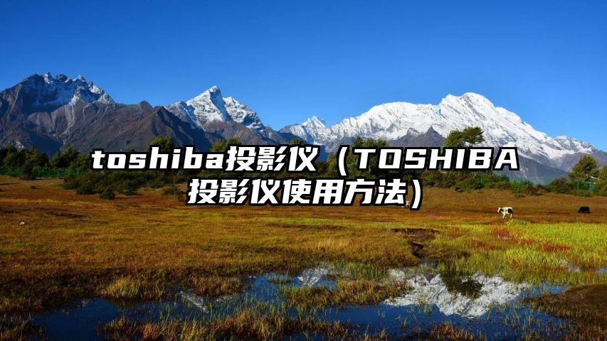 toshiba投影仪（TOSHIBA投影仪使用方法）