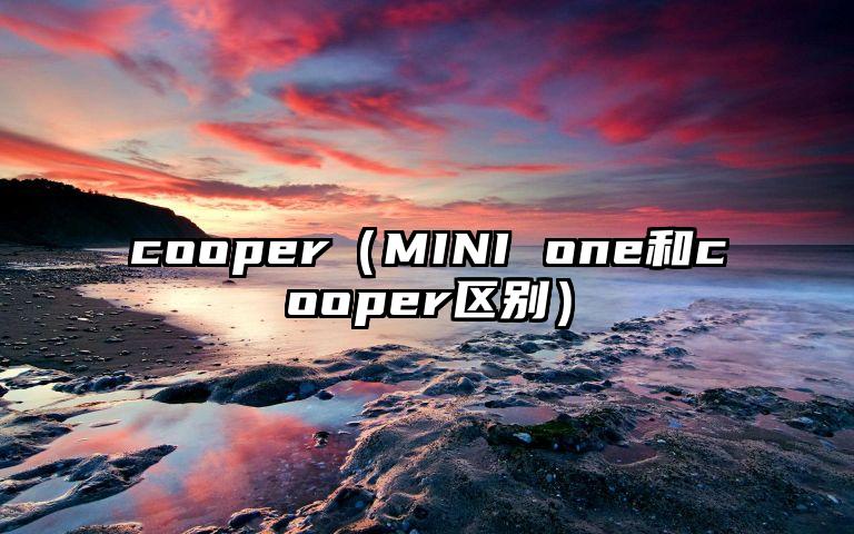 cooper（MINI one和cooper区别）